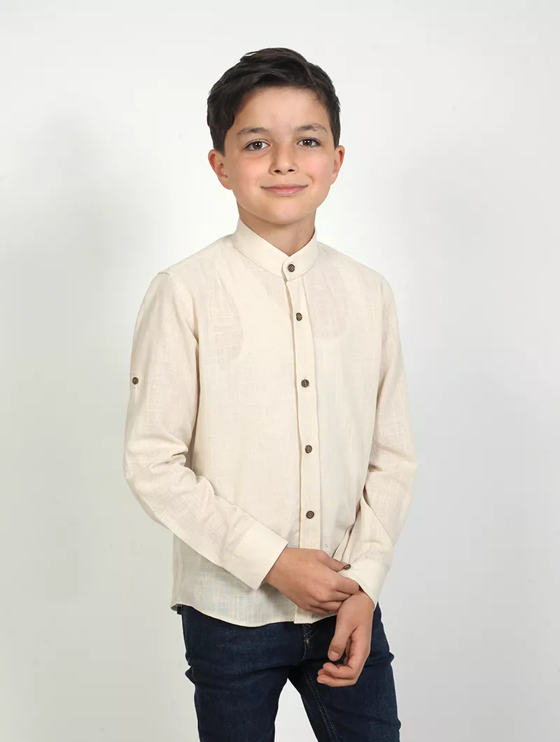 Chemise col Mao garçon